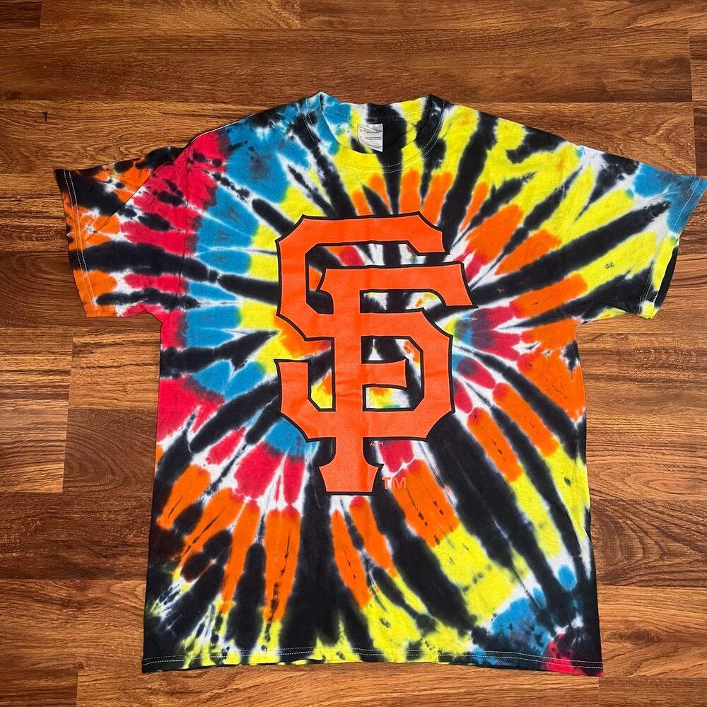 Gildan San Francisco Giants MLB Tie Dye Shirt Size Adult Size Large